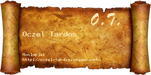 Oczel Tardos névjegykártya